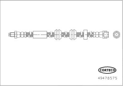 Brake Hose CORTECO 49478575