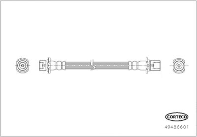 Brake Hose CORTECO 49486601