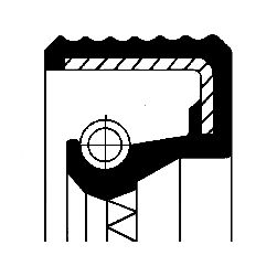 Shaft Seal, manual transmission CORTECO 49488716
