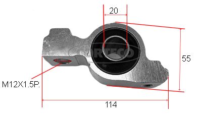 CORTECO 80000089 Mounting, control/trailing arm
