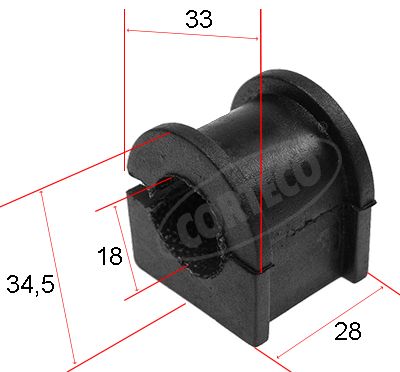 Mounting, stabiliser bar CORTECO 80000450