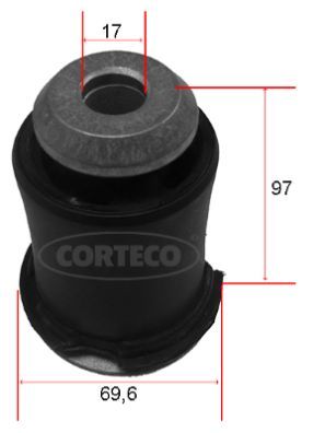 Mounting, control/trailing arm CORTECO 80001164