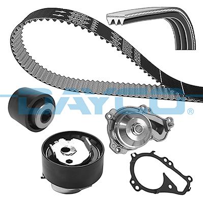 Water Pump & Timing Belt Kit DAYCO KBIOWP141