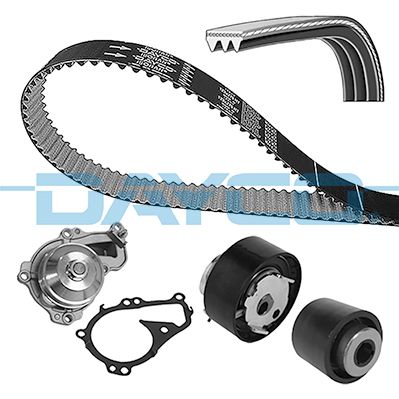 Water Pump & Timing Belt Kit DAYCO KBIOWP150