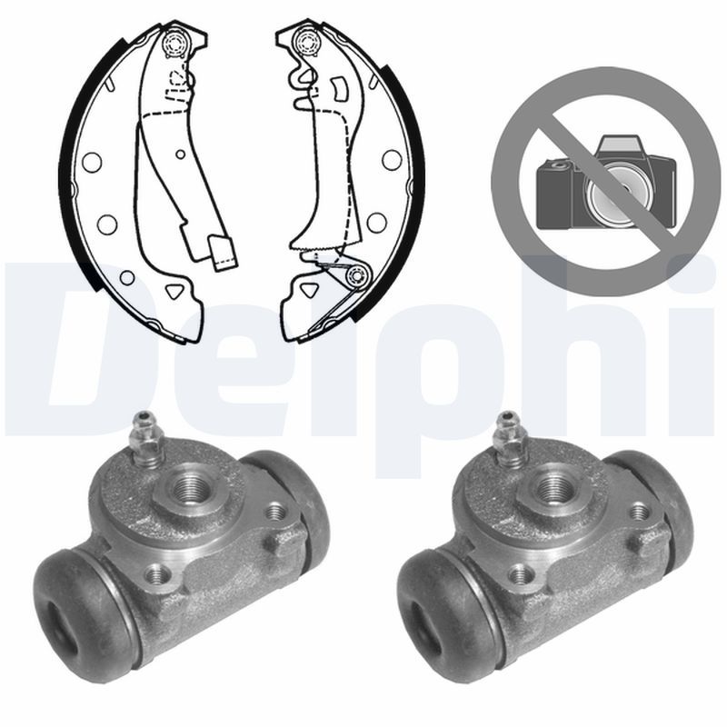 DELPHI 631 Brake Shoe Set