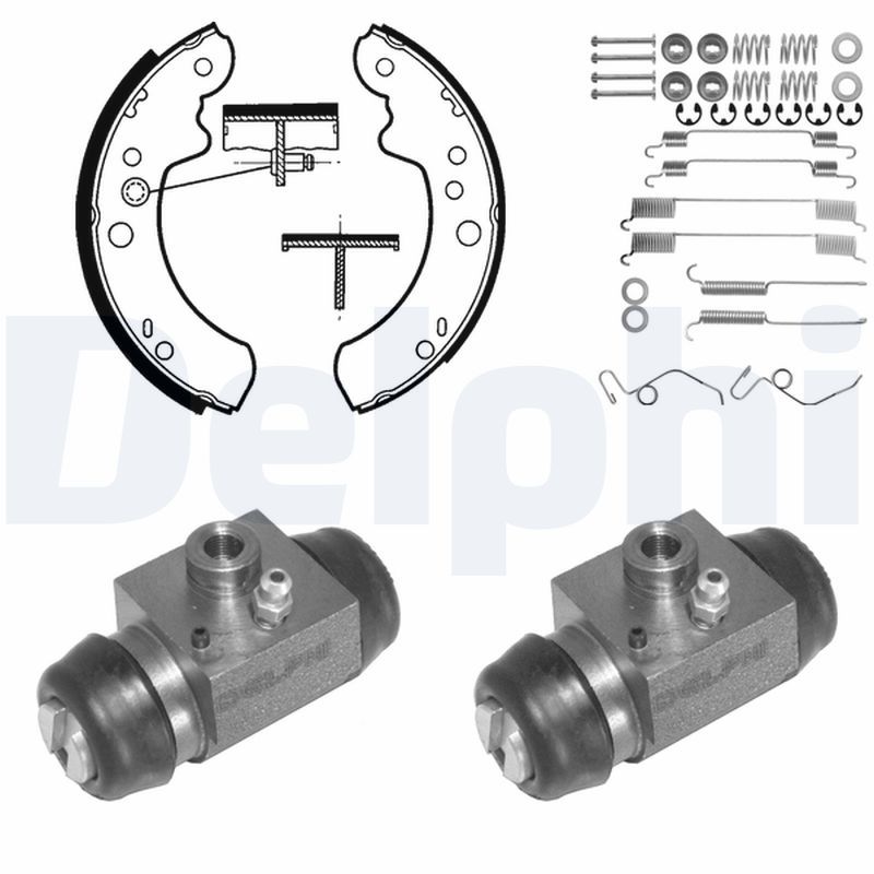DELPHI 798 Brake Shoe Set
