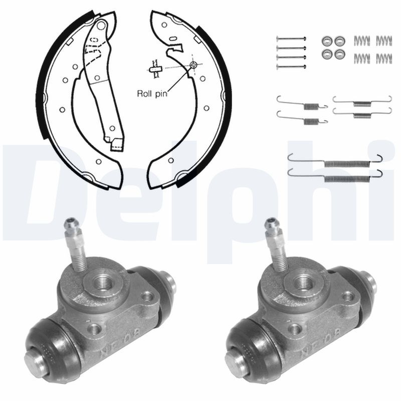 DELPHI 857 Brake Shoe Set
