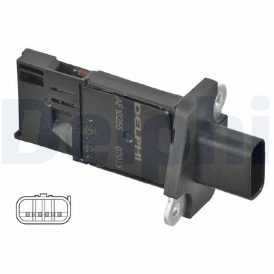 Mass Air Flow Sensor DELPHI AF10255-12B1
