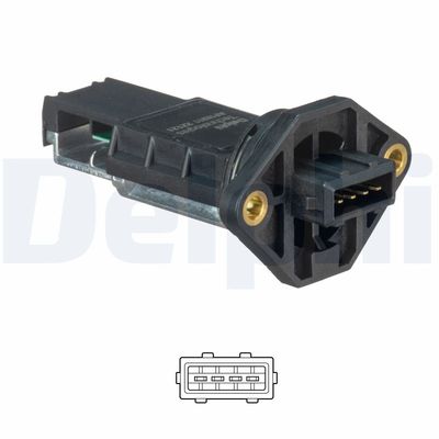 Mass Air Flow Sensor DELPHI AF10311-12B1