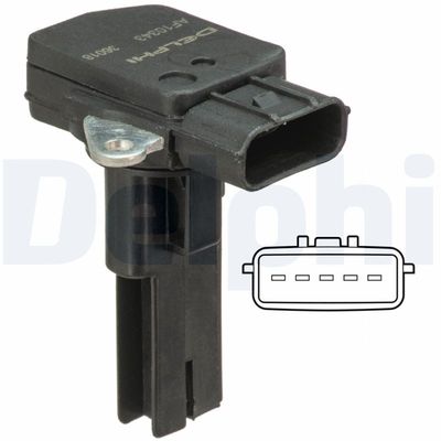 Mass Air Flow Sensor DELPHI AF10343-12B1