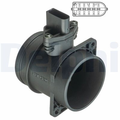Mass Air Flow Sensor DELPHI AF10361-12B1