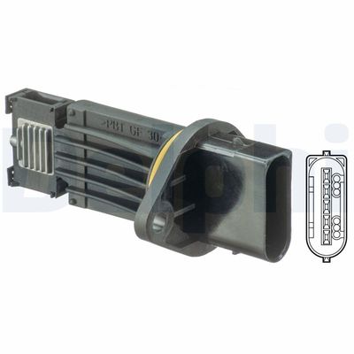 Mass Air Flow Sensor DELPHI AF10366-12B1