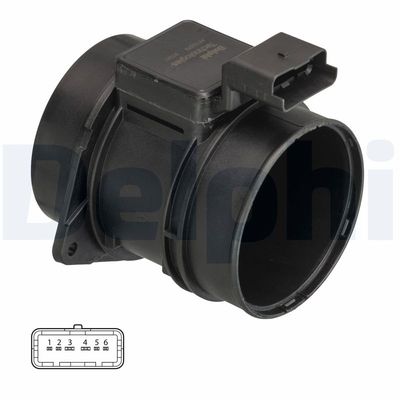 Mass Air Flow Sensor DELPHI AF10379-12B1