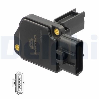 Mass Air Flow Sensor DELPHI AF10492-12B1