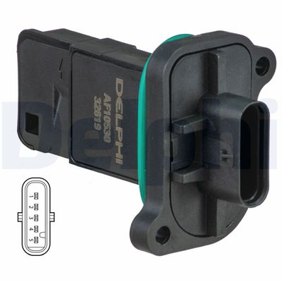 Mass Air Flow Sensor DELPHI AF10530-12B1
