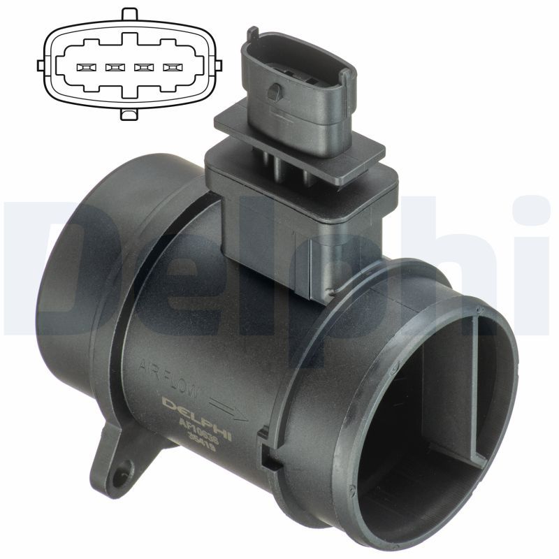 DELPHI AF10636-12B1 Mass Air Flow Sensor