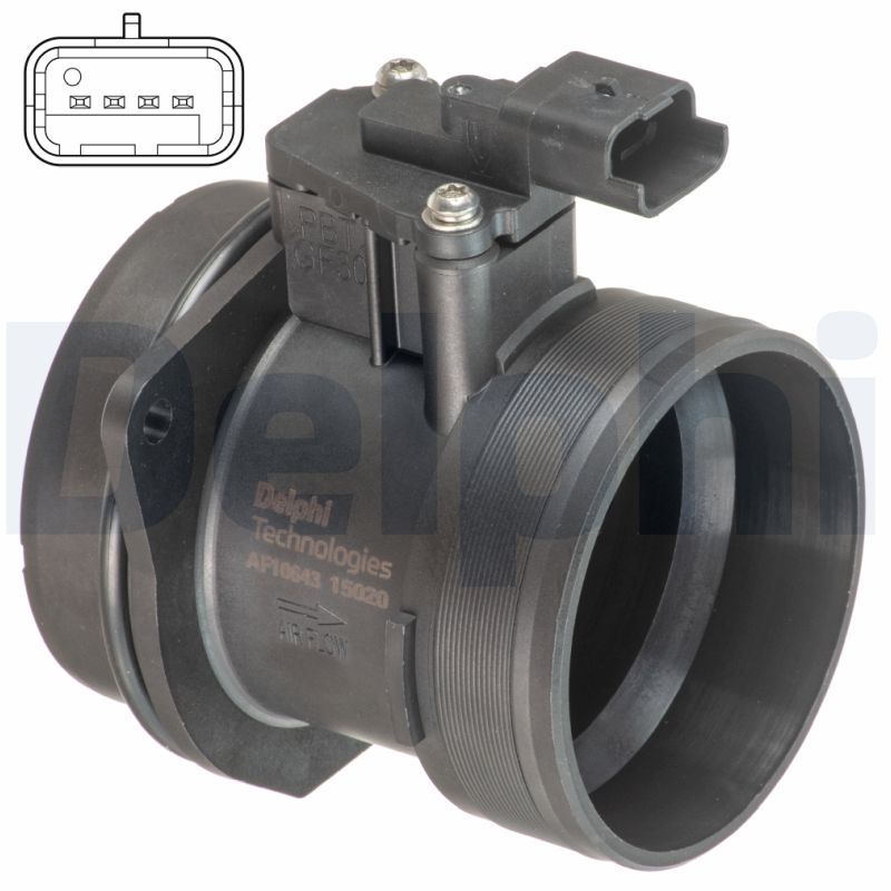 DELPHI AF10643-12B1 Mass Air Flow Sensor