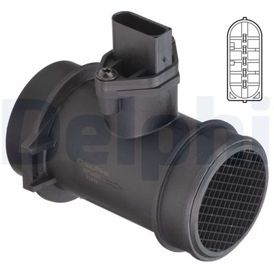 Mass Air Flow Sensor DELPHI AF10647-12B1