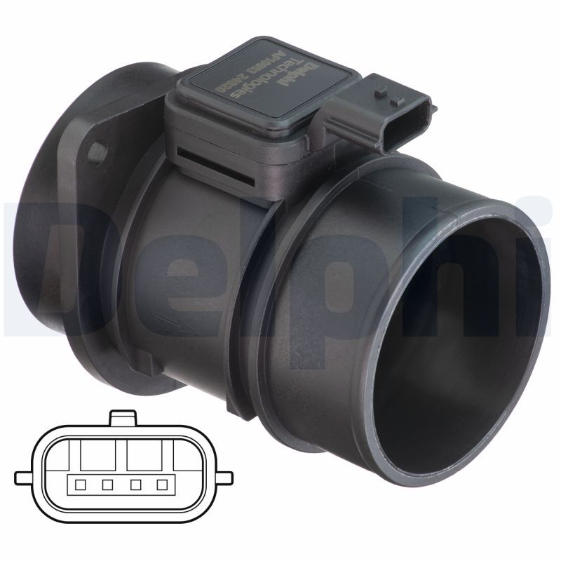 DELPHI AF10653-12B1 Mass Air Flow Sensor