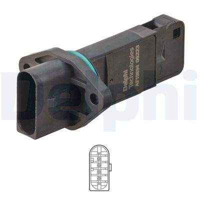 Mass Air Flow Sensor DELPHI AF10694-12B1