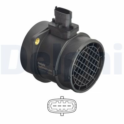 Mass Air Flow Sensor DELPHI AF10721-12B1