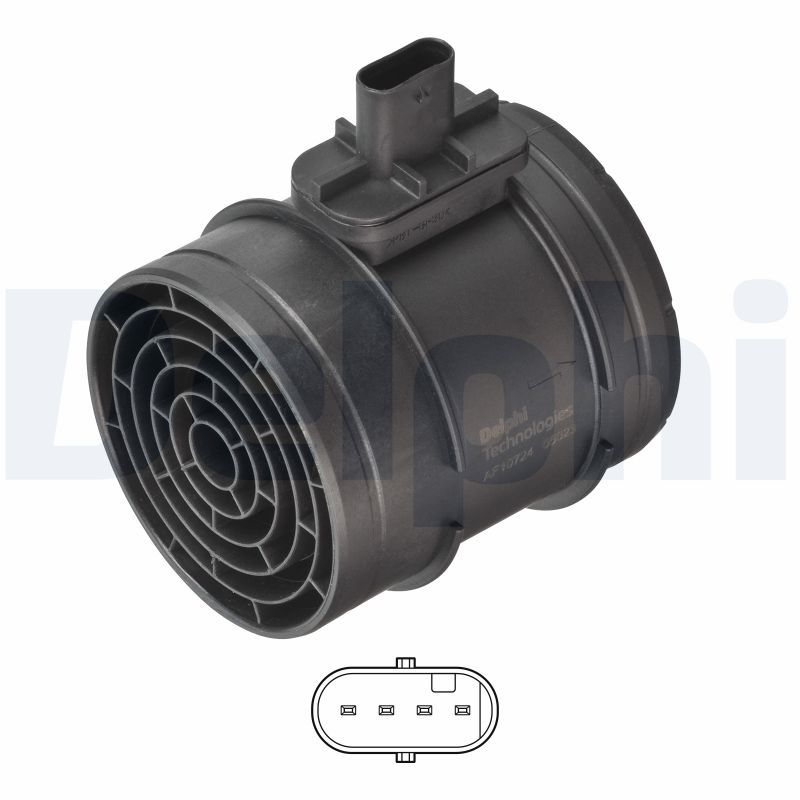 DELPHI AF10724-12B1 Mass Air Flow Sensor