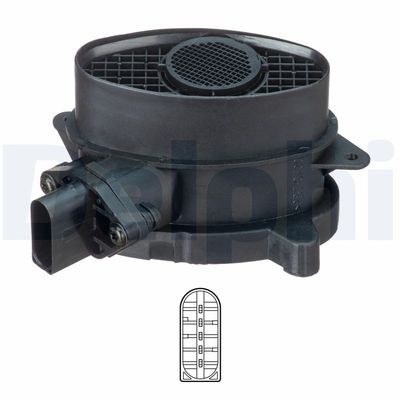 Mass Air Flow Sensor DELPHI AF10728-12B1