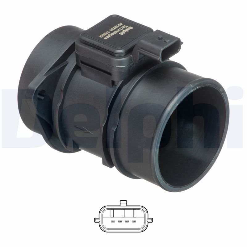 DELPHI AF10734-12B1 Mass Air Flow Sensor