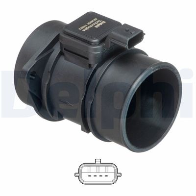 Mass Air Flow Sensor DELPHI AF10734-12B1