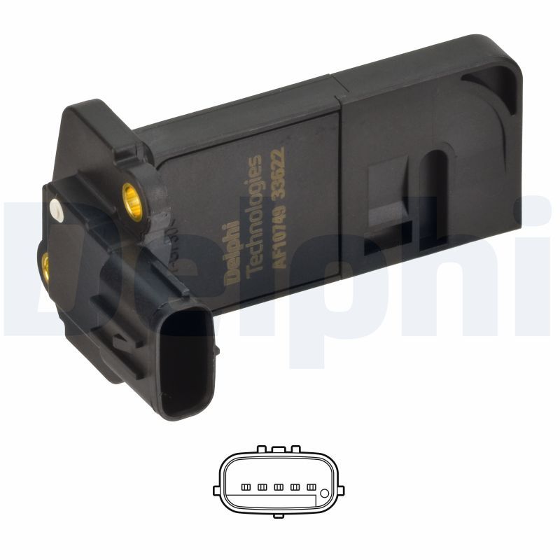 DELPHI AF10749-12B1 Mass Air Flow Sensor