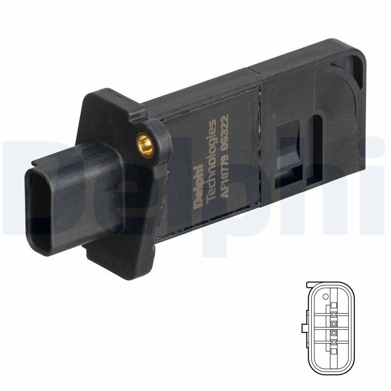 DELPHI AF10779-12B1 Mass Air Flow Sensor