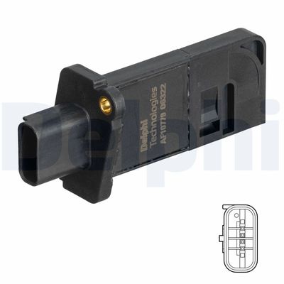 Mass Air Flow Sensor DELPHI AF10779-12B1