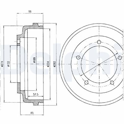 Brake Drum DELPHI BF316