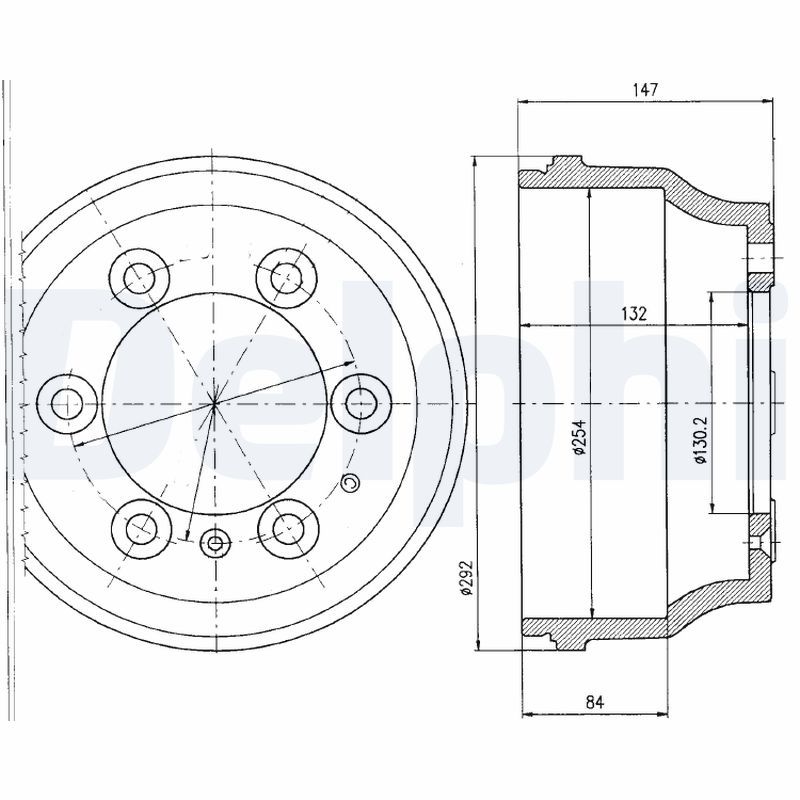 DELPHI BF330 Brake Drum