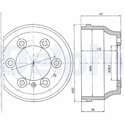 Brake Drum DELPHI BF330