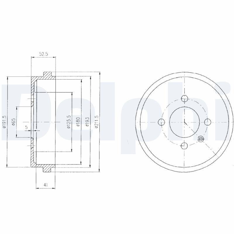 DELPHI BF409 Brake Drum
