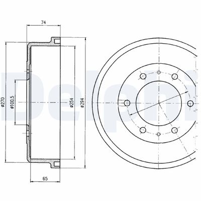 Brake Drum DELPHI BF416