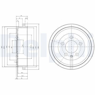 Brake Drum DELPHI BF463