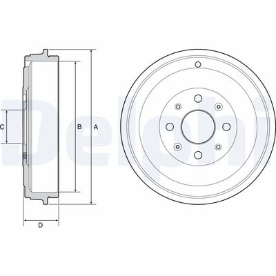 Brake Drum DELPHI BF503