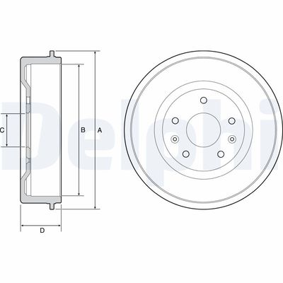 Brake Drum DELPHI BF513