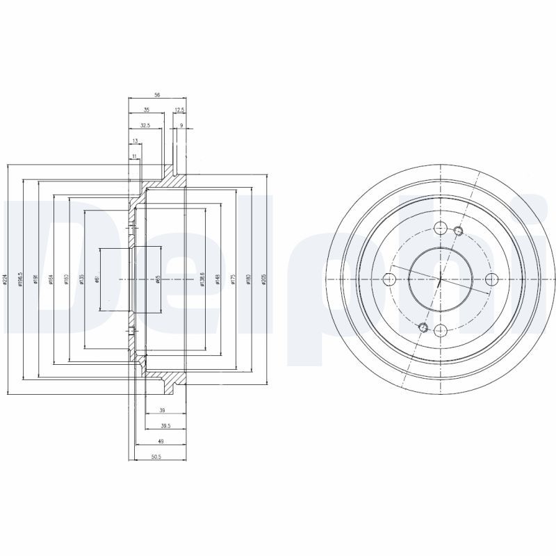 DELPHI BF516 Brake Drum