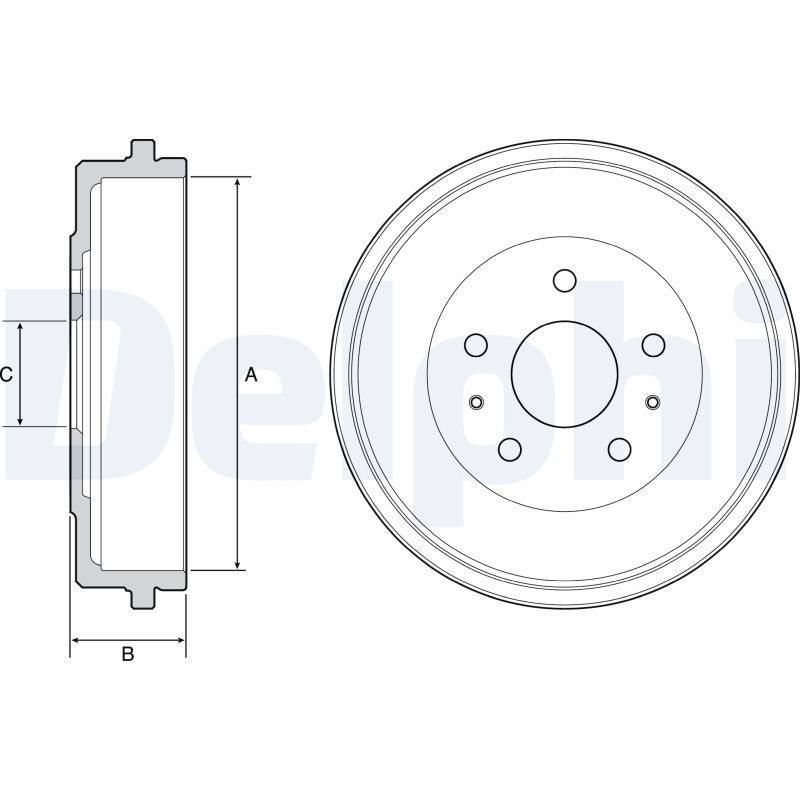 DELPHI BF526 Brake Drum