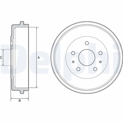 Brake Drum DELPHI BF526