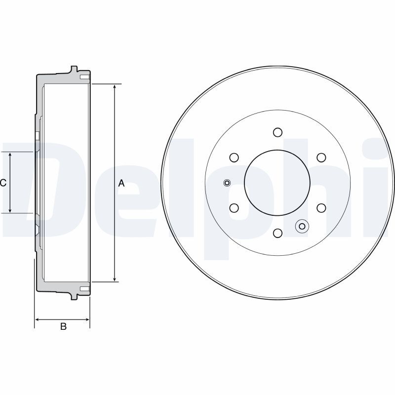 DELPHI BF527 Brake Drum