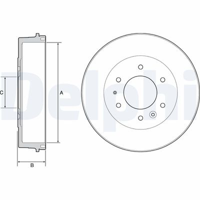 Brake Drum DELPHI BF527