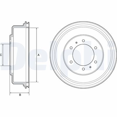Brake Drum DELPHI BF532