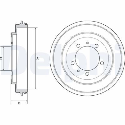 Brake Drum DELPHI BF540