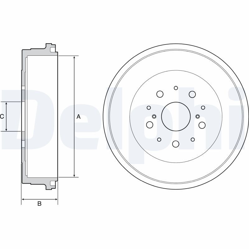 DELPHI BF545 Brake Drum