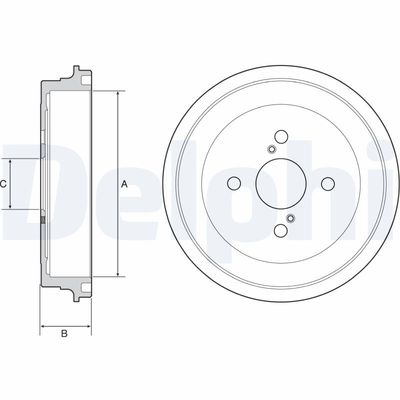 Brake Drum DELPHI BF547