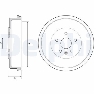 Brake Drum DELPHI BF553